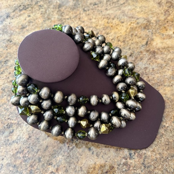 4 Strand Beaded Necklace - Picture 2 of 5